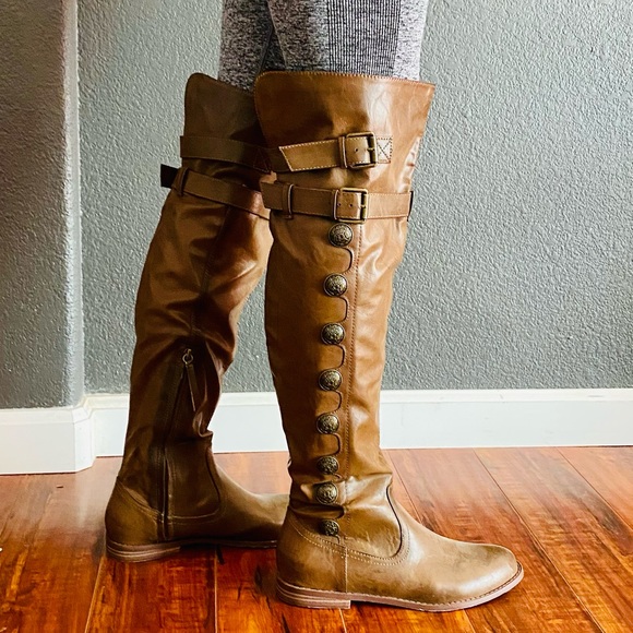 Forever 21 Shoes - Knee high button up boot